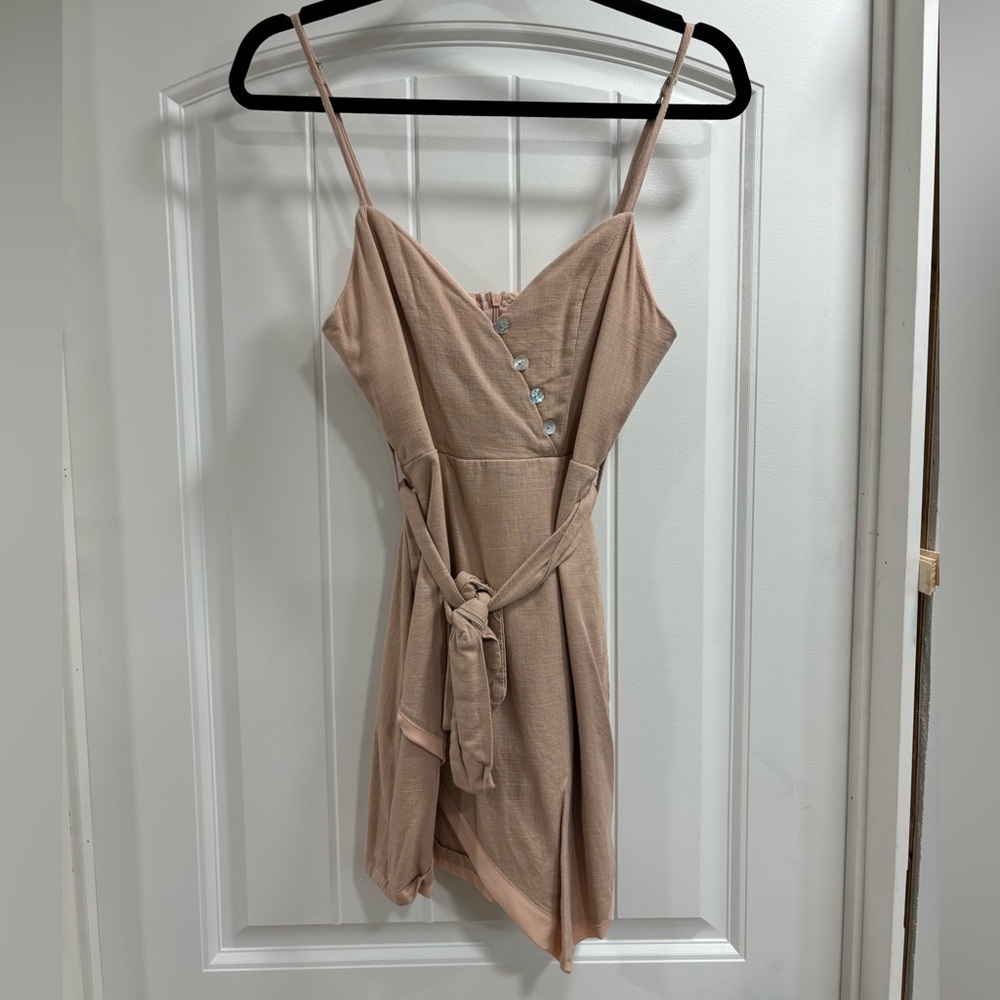 Here Comes The Sun Xenia Boutique Pink Spaghetti Strap Dress Size Small